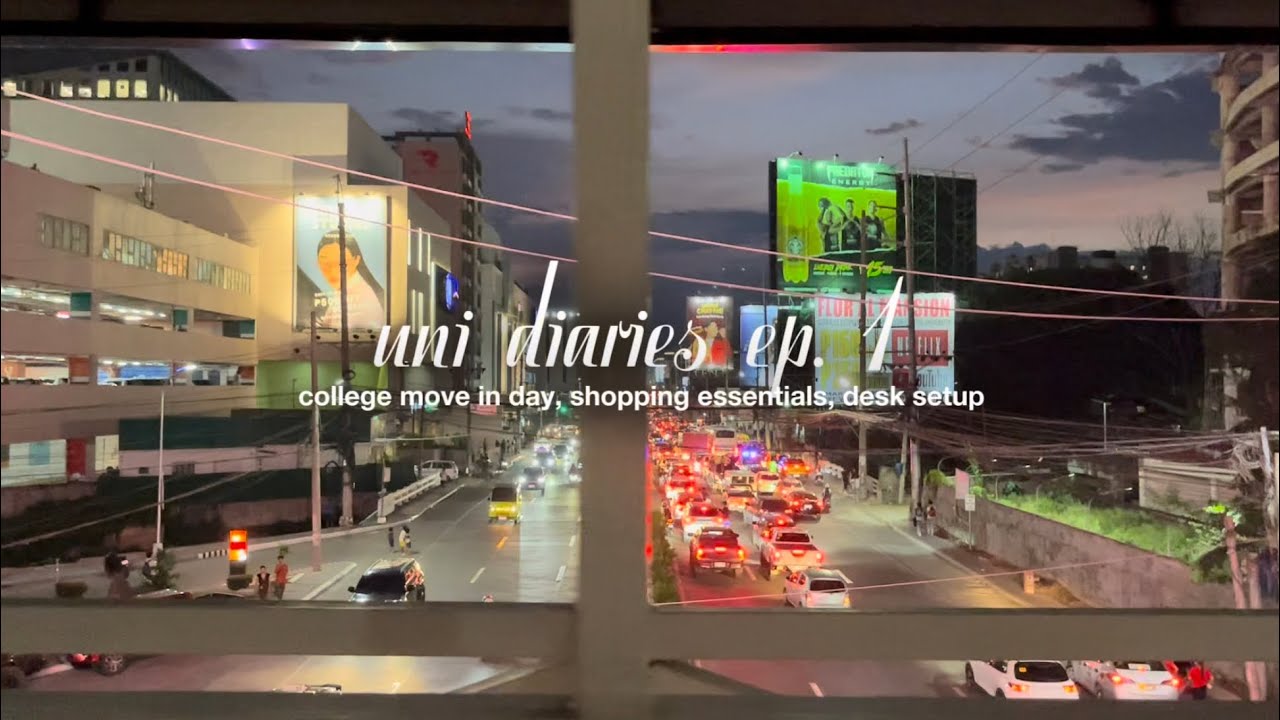 uni diaries ep. 1 // college move in day, shopping essentials, desk set up