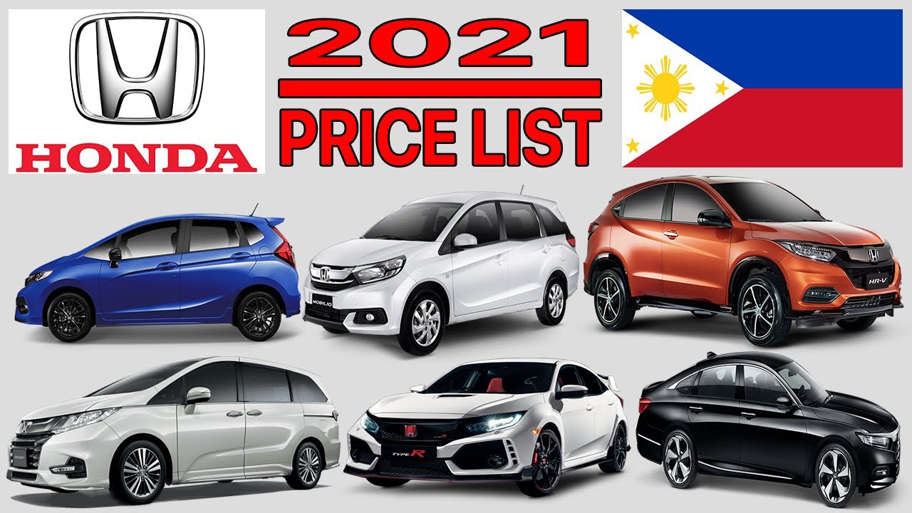 Honda Car Price List In Philippines 21 Youtube