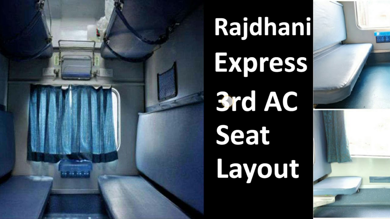 33+ Seating arrangement in 3rd ac train