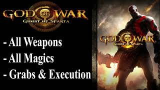 【God of War: Ghost of Sparta】Kratos' Moveset All Weapons & Magics Showcase