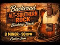 Backroad Alt Southern Rock Backing Track in B Minor – 90 BPM  Guitar Jam