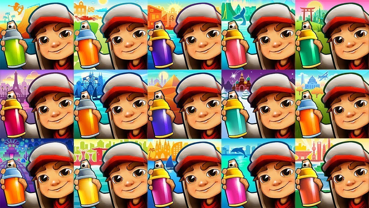 Subway Surfers  Venice Beach VS Buenos Aires Iceland Tokyo Paris Chicago Saint PeterSBurg