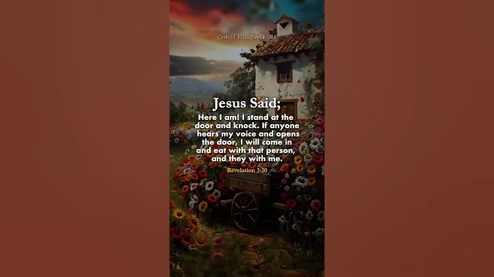 Bible Verse for Today ✝️ Jesus Is Knocking 🚪 Will You Open the Door? #bible #jesuschrist #godsays