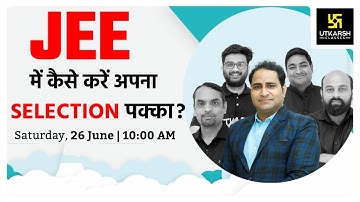 JEE Selection Process and Strategy | Future Planning | By Ronak Sir & SV Singh Sir