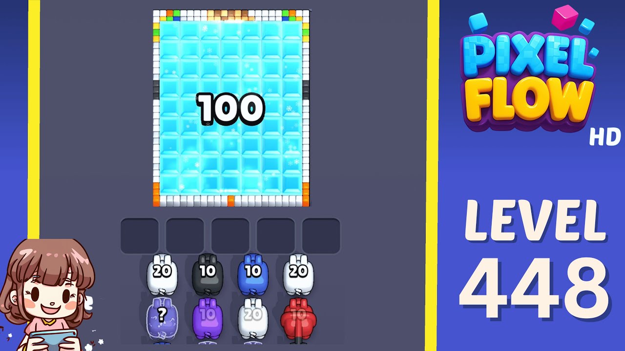 Pixel Flow Level 448 Solution Walkthrough - YouTube