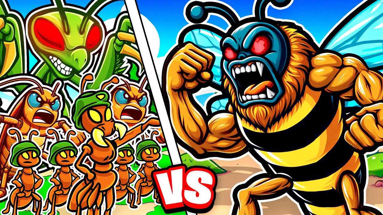 999,999 ANT ARMY vs MASSIVE BEE in Pocket Ants