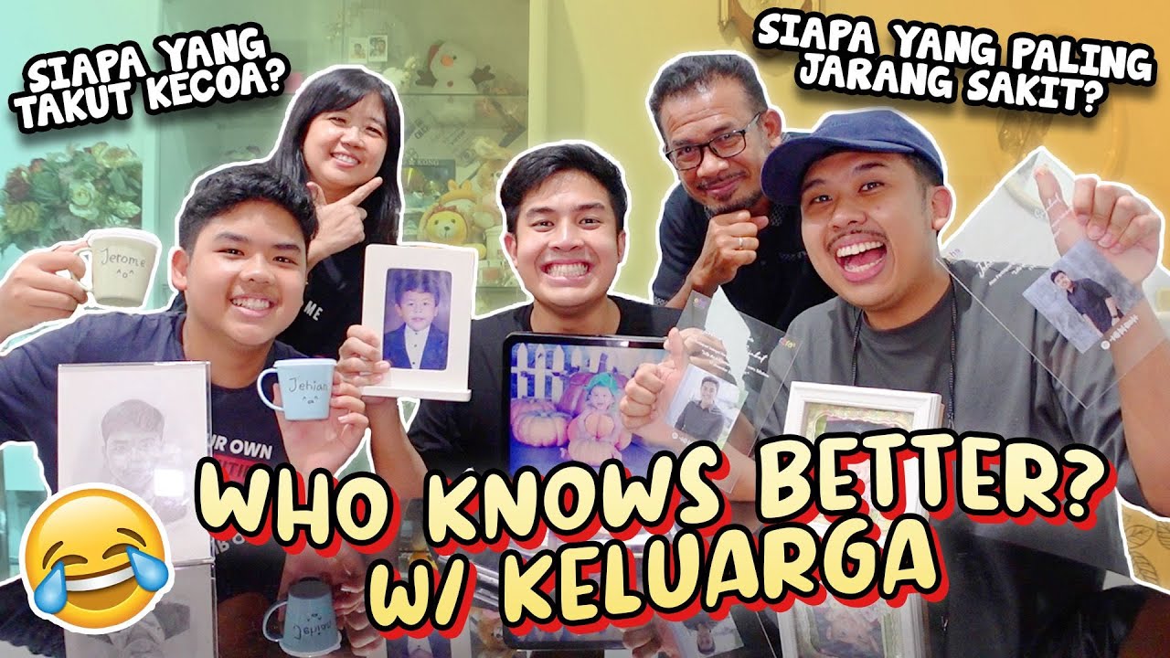 Aksi Kocak Jerome dan Keluarga Main Game ‘Who Knows Better’