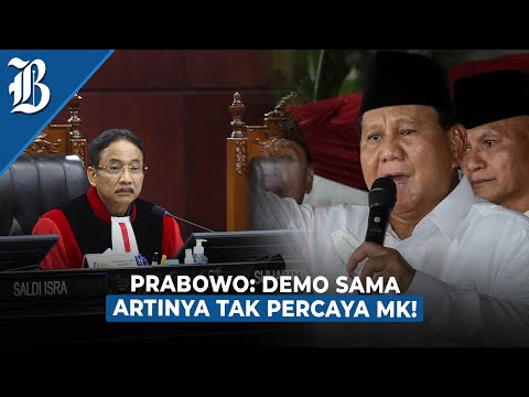 Prabowo Larang Pendukungnya Demo di MK Saat Pembacaan Putusan