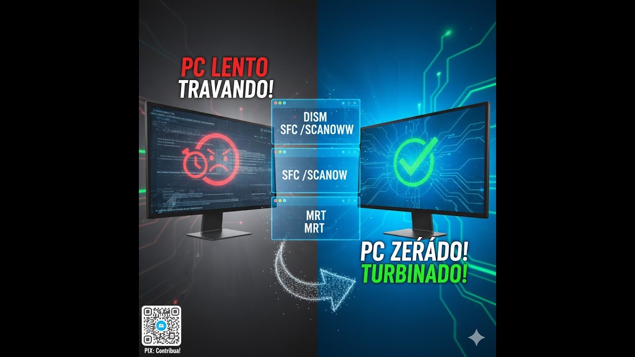 04 DICAS DE OTIMIZAÇÃO WINDOWS: DISM, SFC, CHKDSK e MRT (Guia Completo!)