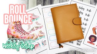 ROLL BOUNCE Dollar Tree Planner Weekly Setup