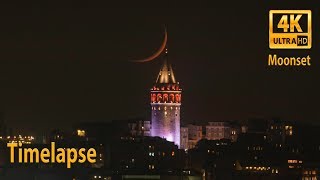 4K Istanbul Galata Hilal , Timelapse