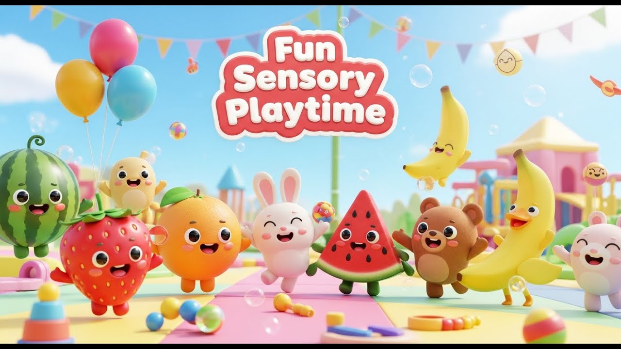 Creative Sensory Fun for Toddlers | 🍊🎨 Fun Sensory Playtime