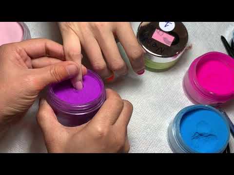 Video Bột Nhúng Ombre Nhiều Màu - Cách Làm 2 Màu Đậm - youtube