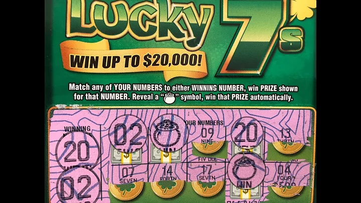 NEW TICKET AMAZING WIN NJ LUCKY 7’s