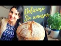 El pan MÁS FÁCIL DEL MUNDO. Sólo tres ingredientes. ¡¡SIN AMASAR!! 😋 |Es Con Acento|