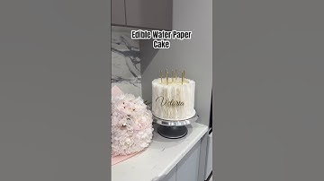 Trending Edible Wafer Paper Cake Tutorial Easy #trending #weddingcakeideas #waferpaperflowers