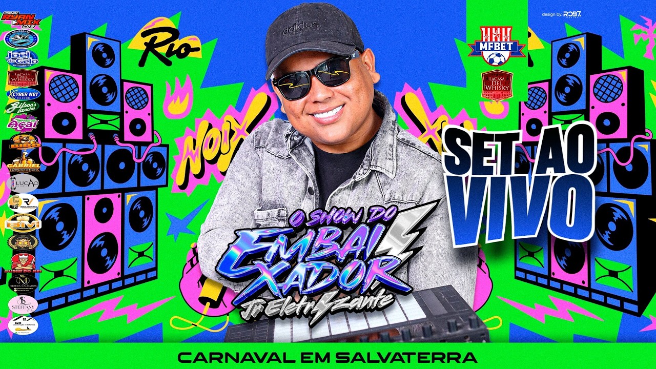 DJ JR ELETRIZANTE AO VIVO NO CARNAVAL DE SALVATERRA MARAJÓ -SHOW DO EMBAIXADOR 17-02-2026