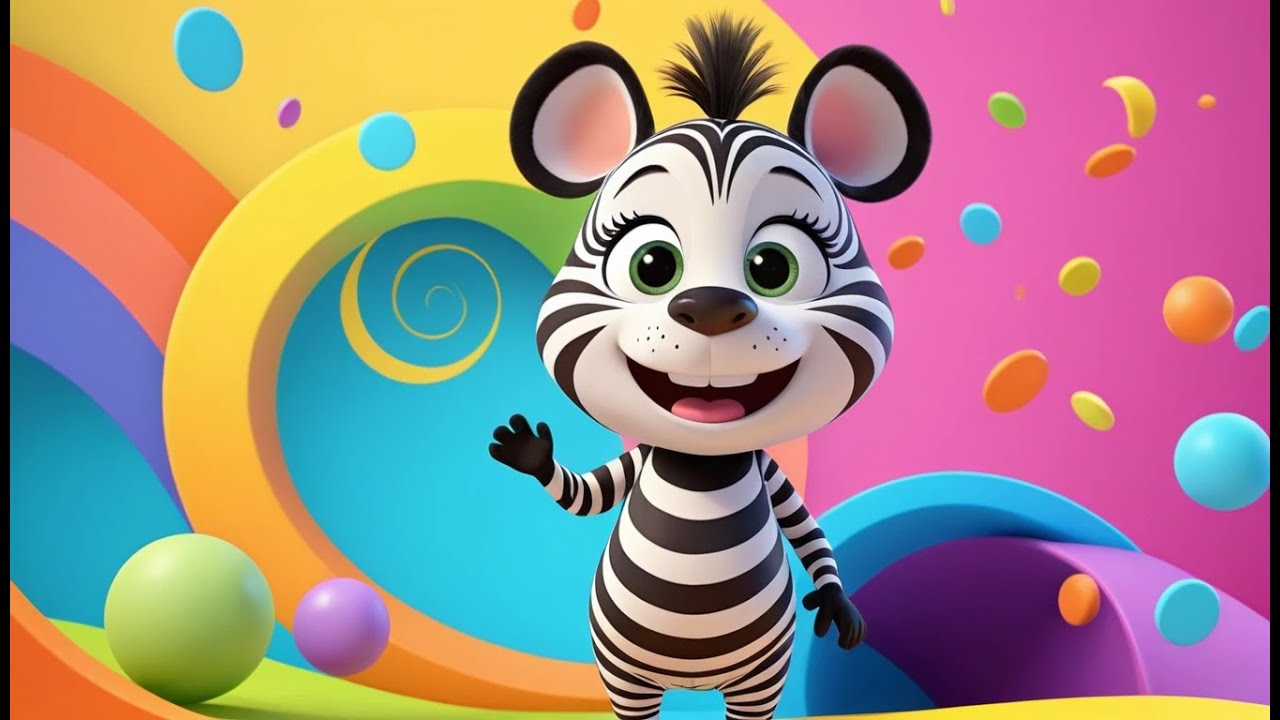 Zebra Song – Count the Stripes! | Fun Zebra Nursery Rhyme for Kids | Silly Safari Adventure