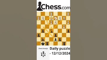 AVOID These 5 Common MISTAKES in CHESS PUZZLES - 12/12/2024 daily chess puzzle #chess #shorts