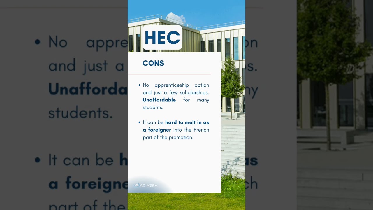 The Key Pros And Cons Of HEC ESSEC ESCP In My Opinion