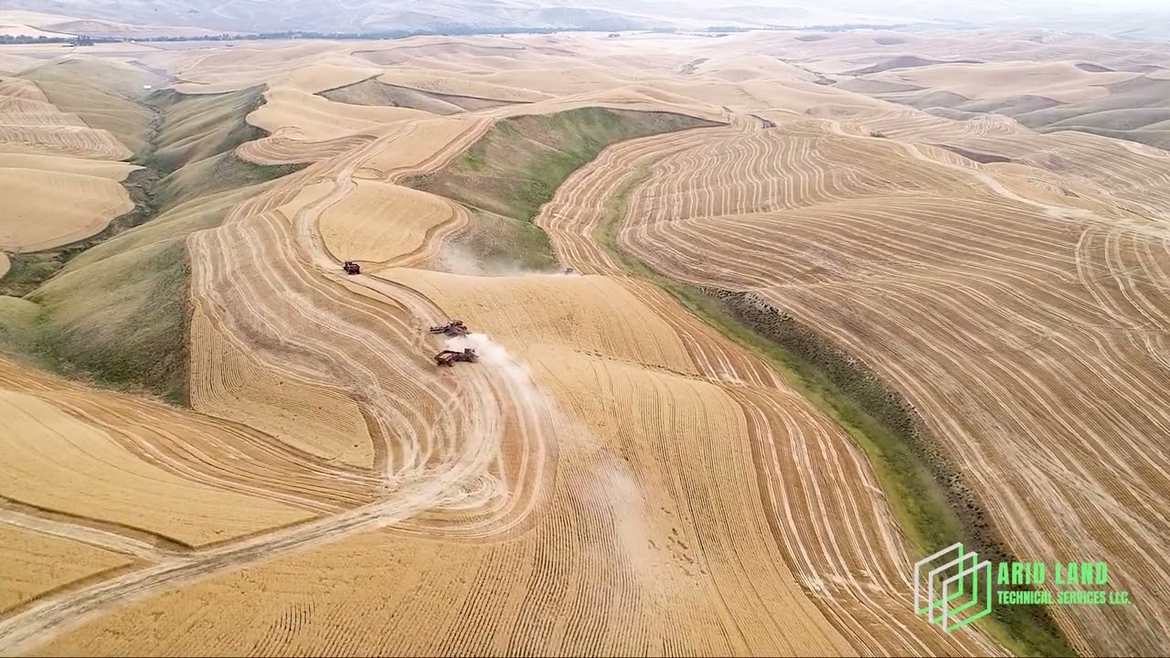 Wheat Harvest Drone Video - Arid Land Technical Services LLC.
