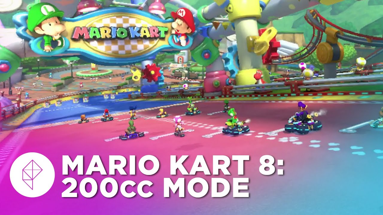 Mario Kart 8 200cc Gameplay: Baby Park (60fps)