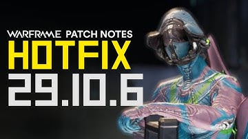 Warframe Hotfix 29.10.6 - Crew Damage Reduction & Railjack Fixes
