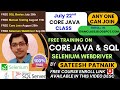 July 22nd Free Core Java Class , Selenium WebDriver & Manual Testing , SQL |👇Check Desc To Enroll