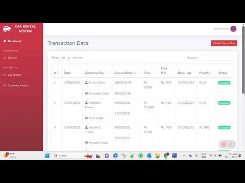 Car Rental Management PHP Script