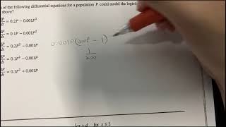 AP Calculus BC Exam: How to Solve Carrying Capacity Problems