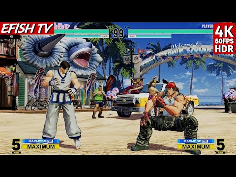 Kim Kaphwan vs Ralf Jones (Hardest AI) - KOF XV