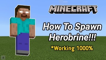 ✔ How To Spawn Herobrine In Minecraft PE!(No Clickbait)(Working 100%)