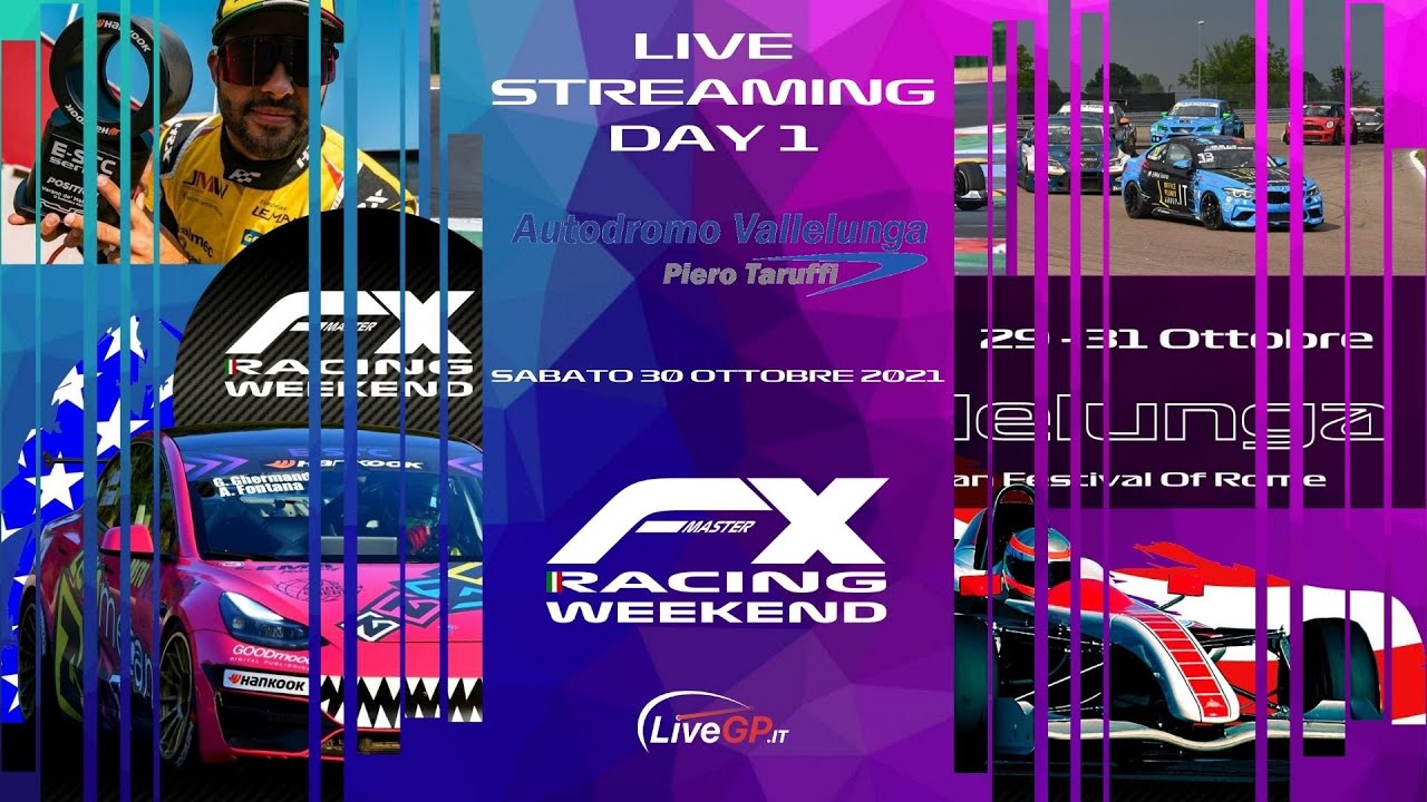 FX RACING WEEKEND | Live Streaming Vallelunga - Domenica 31/10/2021 (2 ...