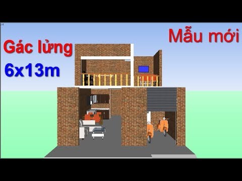 Top 50 mẫu nhà gác lửng 6x13 đẹp nhất