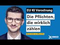 EU KI Verordnung: Risiken, Pflichten, nächste Schritte