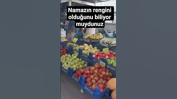 Namazın rengini olduğunu biliyor muydunuz#ytdayibenionecikarnolur