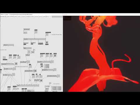 Interactive Kinect 3D sculpture with particles
