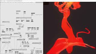 Interactive Kinect 3D sculpture with particles