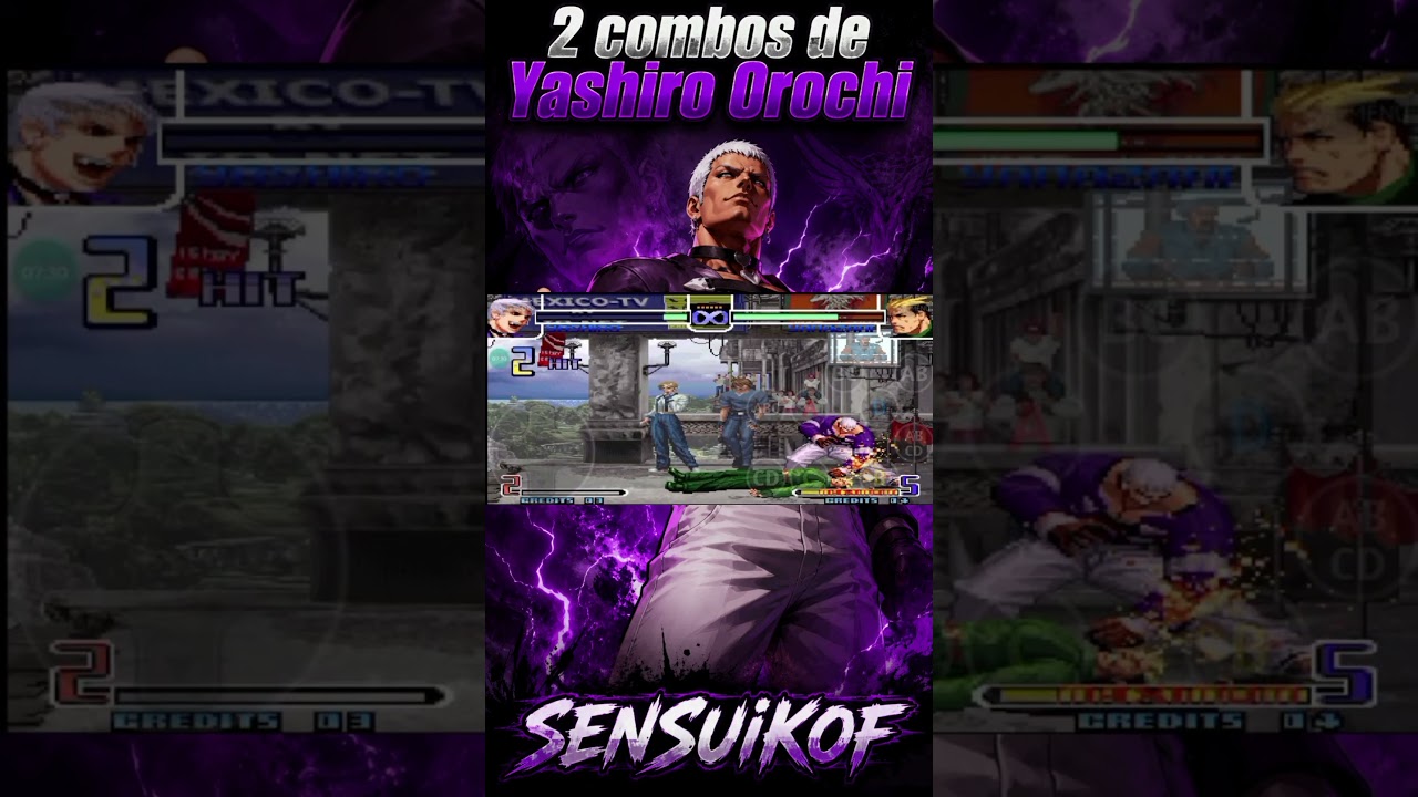 two death combos of yashiro Orochi #kof #kof2002 - YouTube