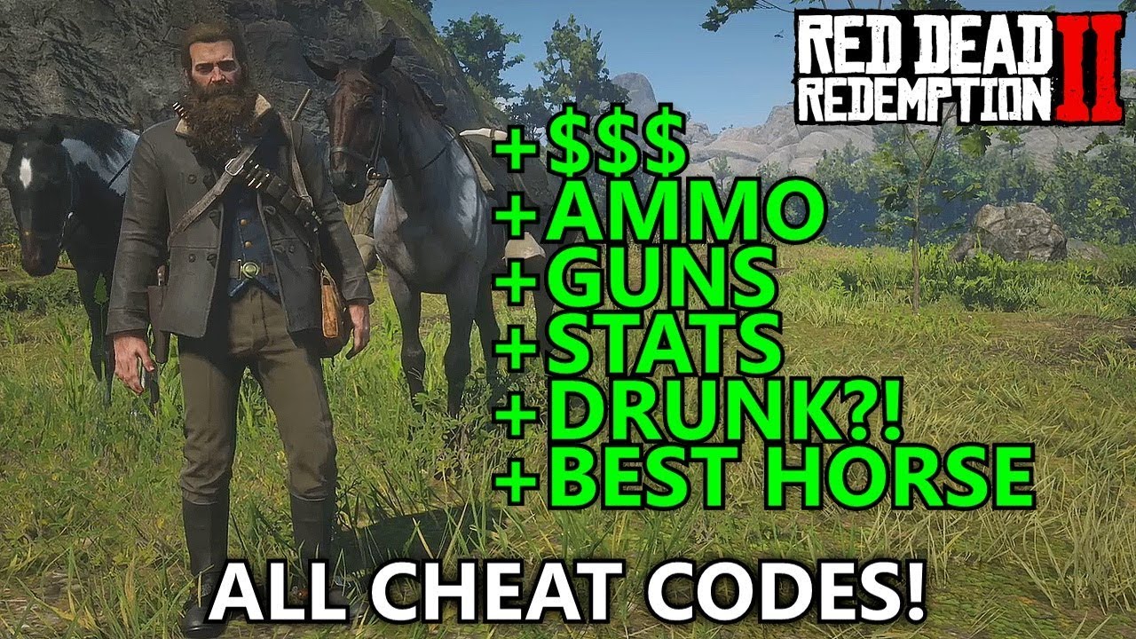 Red Dead Redemption 2 - All Cheat Codes (Infinite Money, Max Ammo, Spawn War Horse, Best Stats, etc)