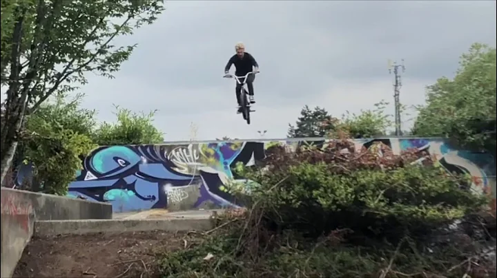 Caleb Ruecker riding street in Canada.