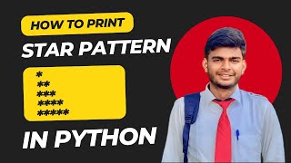 Star Pattern in Python Using For Loop | CodeWithAngel