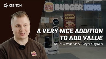 KEENON DINERBOT | T10 at Burger King Finland | Smart Service Robot in Action