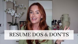 13 RESUME DOS & DON'TS