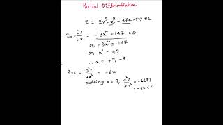 Optimization using partial derivatives. Econ Math.Differential calculus 