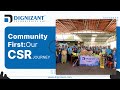 CSR Activities Community First: Our CSR Journey | Dignizant