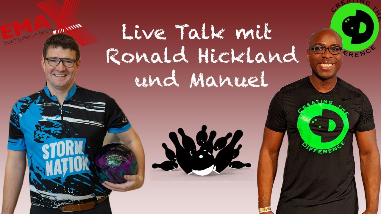 Ron Hickland CTD CEO im Emax Bowling Live Talk Live Stream Bowling