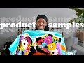Receiving new product samples dolls  beach towels product based small business vlog