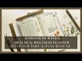 Hobonichi weeks 2023 setup  plan with me  layout ideas  health  wellness planner  planmas day 9