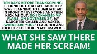 Ten Days Before Thanksgiving, I Found Out That My Daughter Was Planning To Humiliate Me...